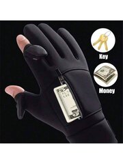 Зимние водонепроницаемые перчатки, Electronics LV-266, черные, 1 шт цена и информация | Мужские шарфы, шапки, перчатки | kaup24.ee