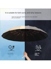 Automaatne käeshoitav must vihmavari, Electronics LV-269, 1 tk цена и информация | Женские зонты | kaup24.ee