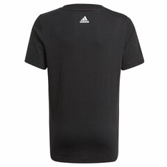 Детский Футболка с коротким рукавом Adidas Essentials Чёрный цена и информация | Рубашки для мальчиков | kaup24.ee