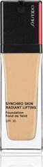 Vedel jumestuskreem Shiseido Synchro Skin Radiant Lifting Foundation SPF30, 230 Alder, 30 ml hind ja info | Jumestuskreemid, puudrid | kaup24.ee