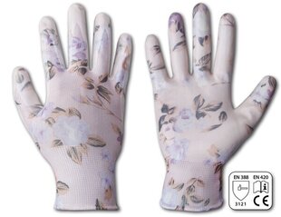 Kindad Nitrox Flowers nitriil 8 цена и информация | Рабочие перчатки | kaup24.ee