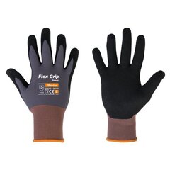 Комплект из 12 пар защитных нитриловых перчаток Flex Grip Sandy Pro, размер 11 цена и информация | Рабочие перчатки | kaup24.ee