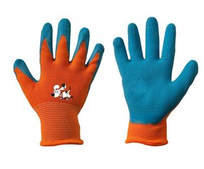 Laste töökindad Orange lateks 3 цена и информация | Рабочие перчатки | kaup24.ee