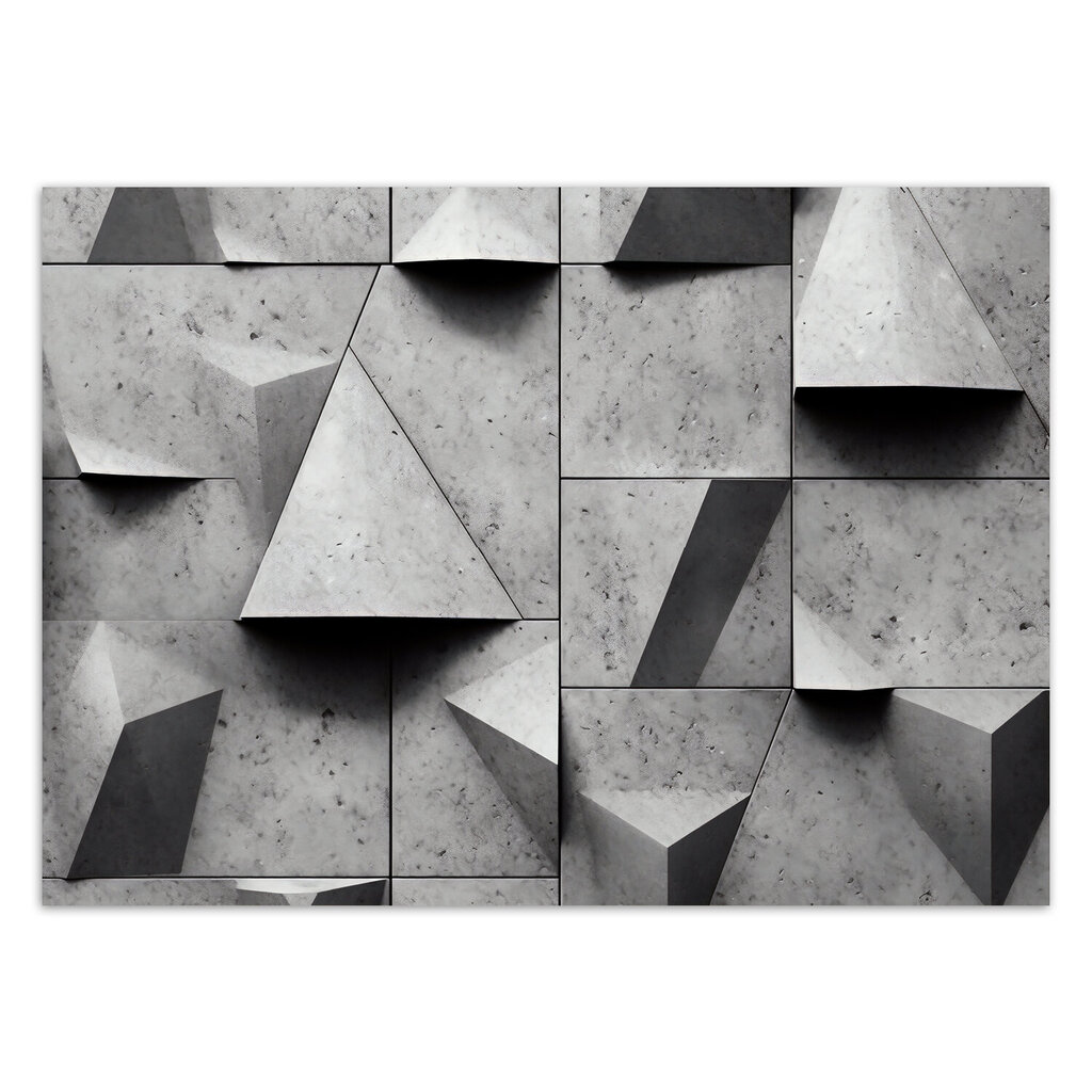 Fototapeedid, Geometriset betonihahmot 3D:ssä hind ja info | Fototapeedid | kaup24.ee