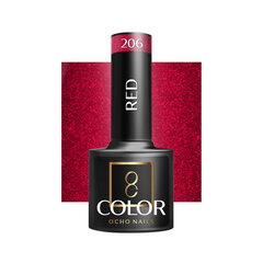 Hübriid küünelakk Ocho Nails Glitter 206, 5 g hind ja info | Küünelakid, küünetugevdajad | kaup24.ee