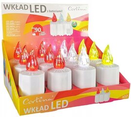 LED-küünlad haudadele, kolmevärvilised, 12 tk. цена и информация | Свечи на кладбище | kaup24.ee