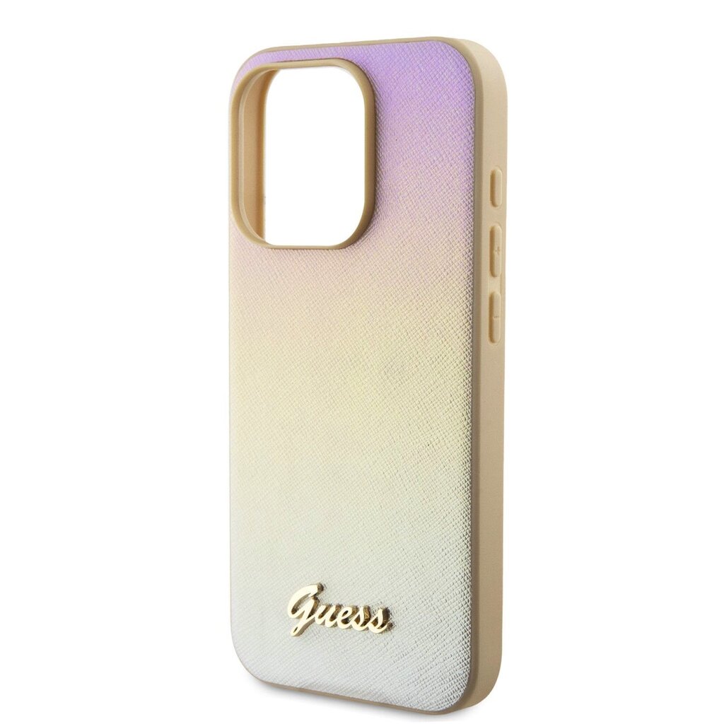 Guess PU Leather Iridescent Metal Script hind ja info | Telefoni kaaned, ümbrised | kaup24.ee