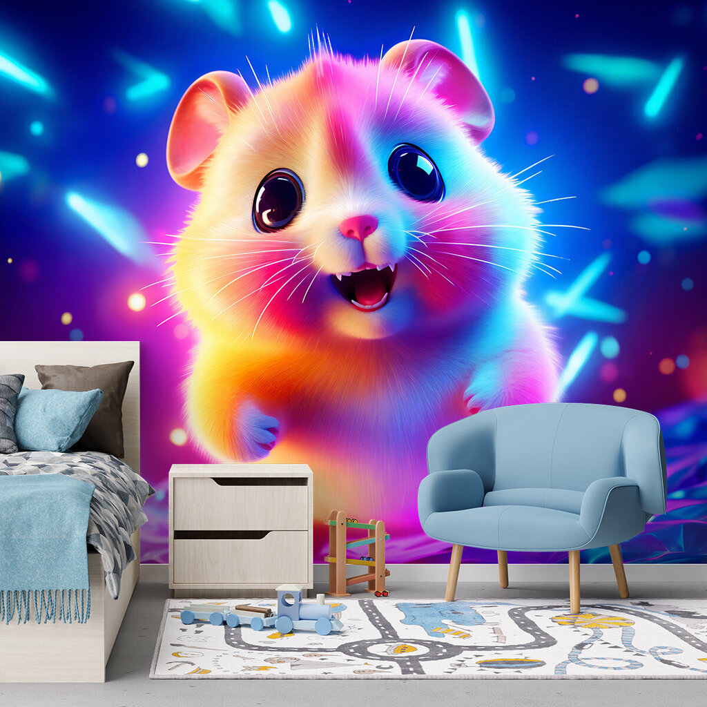 Fototapeedid, Neoonhamster цена и информация | Fototapeedid | kaup24.ee