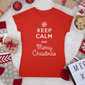 Naiste T-särk Keep calm Merry Christmas hind ja info |  Originaalsed T-särgid | kaup24.ee