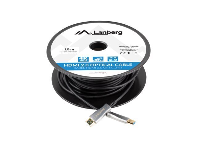 Lanberg, HDMI, 10 m hind ja info | Kaablid ja juhtmed | kaup24.ee