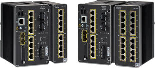 Cisco Cisco Catalyst IE3300 Управляемый Gigabit Ethernet второго уровня (10/100/1000) с питанием через Ethernet (PoE), черный цена и информация | Коммутаторы (Switch) | kaup24.ee