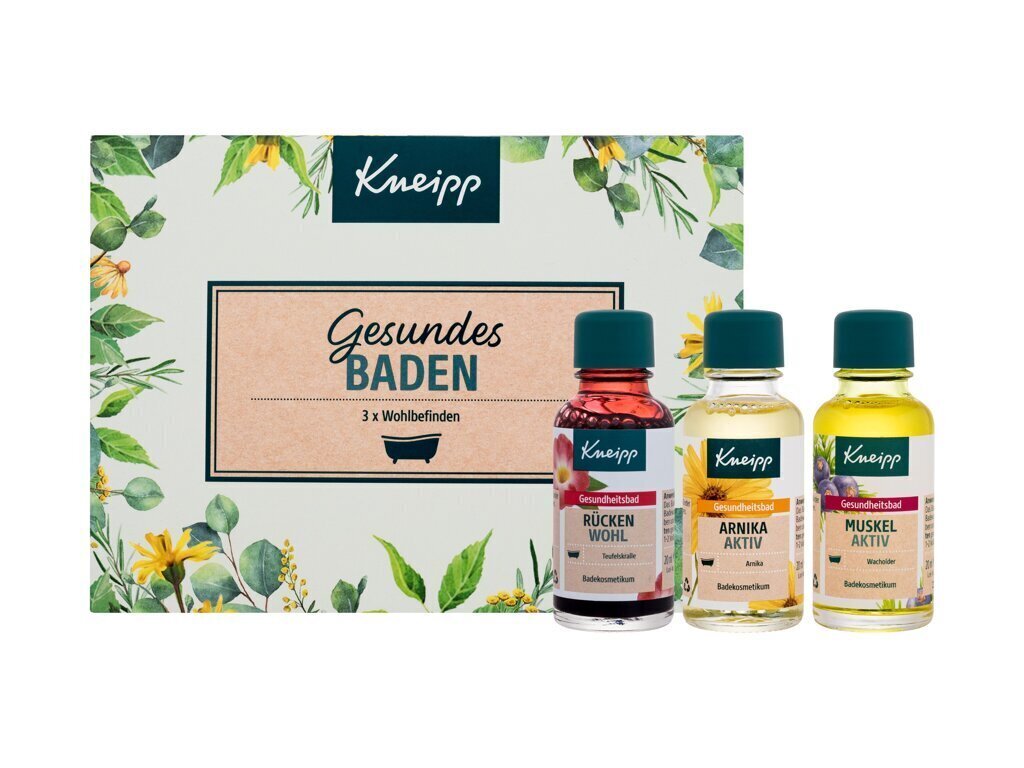 Kneippi vanniõli komplekt, 3x20 ml цена и информация | Dušigeelid, õlid | kaup24.ee