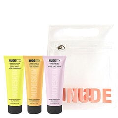 Nudestix 3-astmeline kosmeetikakomplekt Citrus Skin Renewal: puhastusgeel, 20 ml + koorimine, 20 ml + kreem, 20 ml цена и информация | Кремы, лосьоны для тела | kaup24.ee