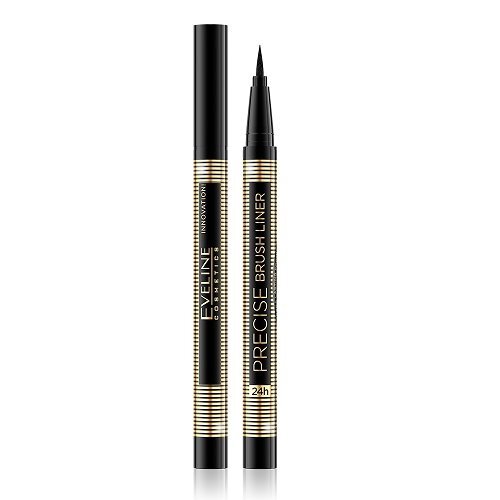 Silmalainer-marker Eveline Cosmetics Precise Brush Liner 4ml, must hind ja info | Ripsmetušid, lauvärvid, silmapliiatsid, seerumid | kaup24.ee