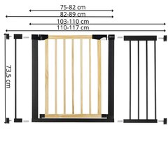 Trepi turvavärav Springos SG0012AC 75-117 cm hind ja info | Laste ohutustarvikud | kaup24.ee