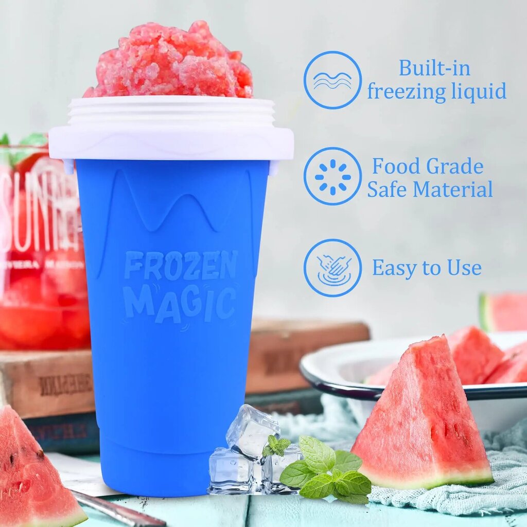 Jääjoogi valmistamise tops – Slushy Cup Frozen Magic, sinine hind ja info | Klaasid, tassid ja kannud | kaup24.ee