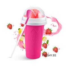 Стакан для приготовления ледяных напитков Slushy Cup Frozen Magic, розовый цена и информация | Стаканы, фужеры, кувшины | kaup24.ee