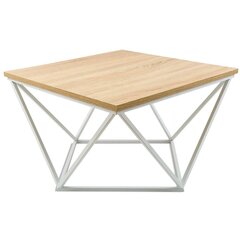 Кофейный столик Curved 60 см ярко-белый цена и информация | Журнальные столики | kaup24.ee