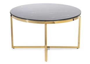 Кофейный столик Vertigo Gold Black 80 см цена и информация | Журнальные столики | kaup24.ee