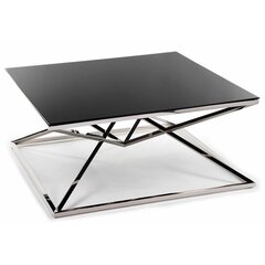 Кофейный столик Diamanto Silver Black 100 цена и информация | Журнальные столики | kaup24.ee
