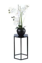 Moodne lillealus, must, 40 cm hind ja info | Vaasid, alused, redelid lilledele | kaup24.ee