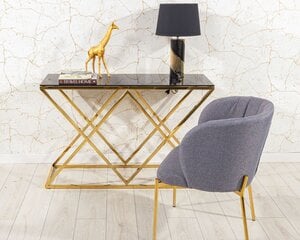 Кресло с обивкой Marselo Gold Gray цена и информация | Стулья для кухни и столовой | kaup24.ee