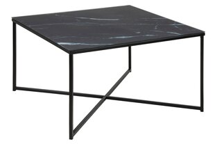 Стол Falchetto Black Marble 80x80 см цена и информация | Журнальные столики | kaup24.ee