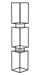 Черная металлическая подставка для цветов штабелированная 134 см LOFT цена и информация | Подставки для цветов, держатели для вазонов | kaup24.ee