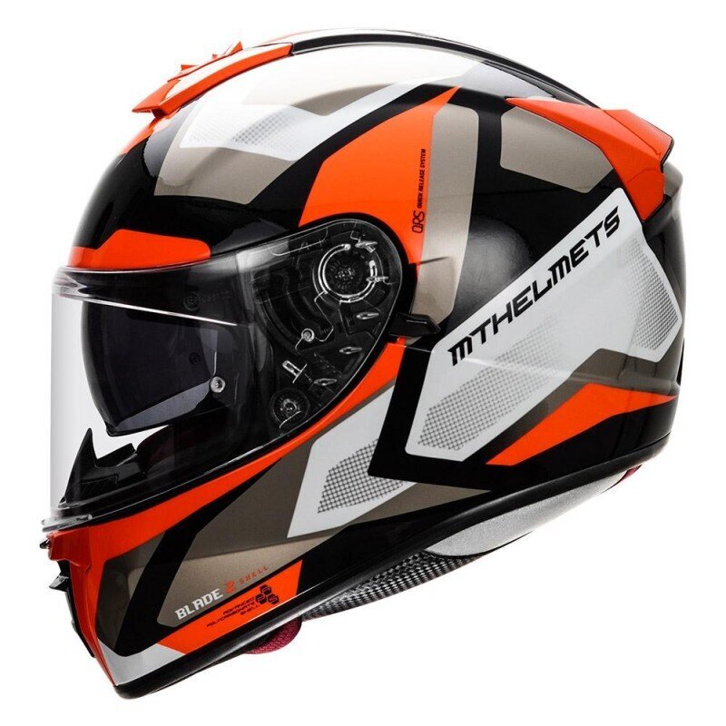 Motokiiver (full-face) MT Helmets FF107SV Blade 2 SV finishline d4 gloss pearl fluor orange hind ja info | Mootorratta kiivrid | kaup24.ee