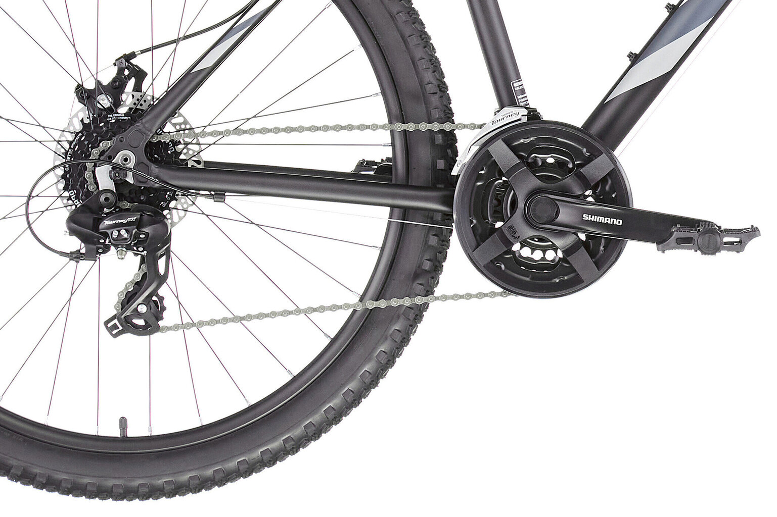 Jalgratas Serious Rockville 27,5", must/valge/hall, 42 cm hind ja info | Jalgrattad | kaup24.ee