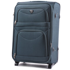 Темно-зеленый большой чемодан CODURA+ на 4 колесах цена и информация | Чемоданы, дорожные сумки | kaup24.ee