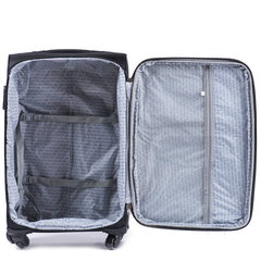 Серый чемодан CODURA+ среднего размера на 4-х колесах цена и информация | Чемоданы, дорожные сумки | kaup24.ee