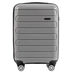 Серый чемодан для ручной клади DURALUXE цена и информация | Чемоданы, дорожные сумки | kaup24.ee