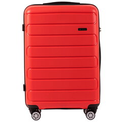 Красный дорожный чемодан DURALUXE, среднего размера цена и информация | Чемоданы, дорожные сумки | kaup24.ee