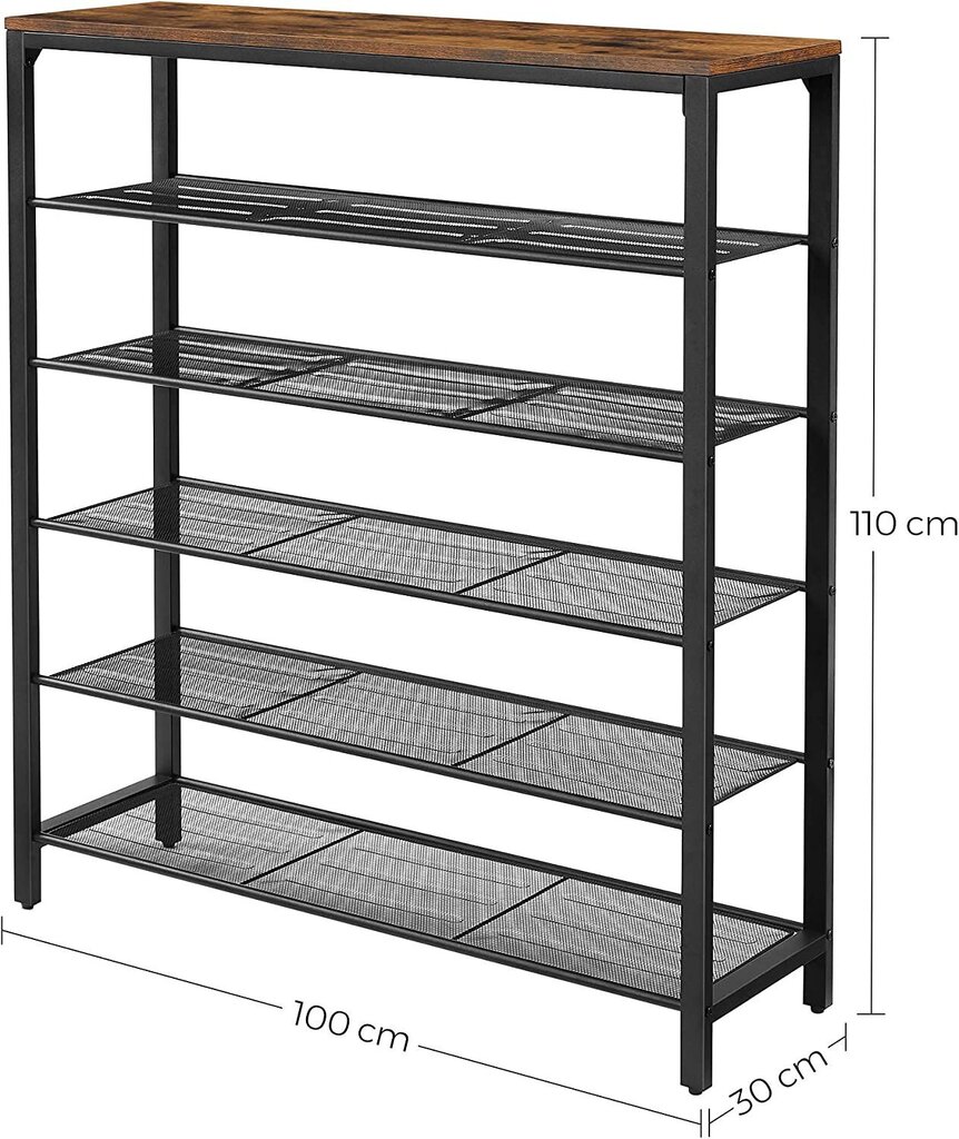 Jalatsiriiul Loft, 100 cm цена и информация | Jalatsikapid, jalatsiriiulid | kaup24.ee