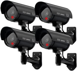 Поддельная камера наблюдения Erwey, 4 шт. цена и информация | Камеры видеонаблюдения | kaup24.ee