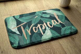 Vannitoa vaip Troopilised Lehed, 75x45 cm цена и информация | Аксессуары для ванной комнаты | kaup24.ee