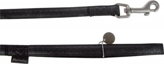 Jalutusrihm koertele Zolux Mac Leather, 15 mm/1,2 m, must hind ja info | Koerte jalutusrihmad | kaup24.ee