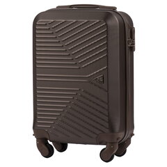 Маленький чемодан для ручной клади MERLIN, коричневого цвета цена и информация | Чемоданы, дорожные сумки | kaup24.ee