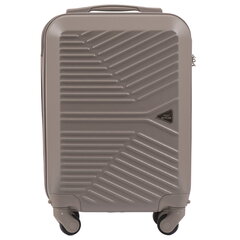 Маленький чемодан для ручной клади MERLIN, бежевого цвета цена и информация | Чемоданы, дорожные сумки | kaup24.ee