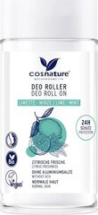 Шариковый дезодорант Cosnature Deo Roller Лайм и мята, 1 шт. цена и информация | Дезодоранты | kaup24.ee