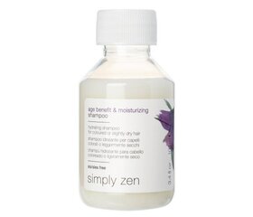 Niisutav šampoon Simply Zen Age Benefit & Moisturizing Hair Shampoo, 100 ml цена и информация | Шампуни | kaup24.ee