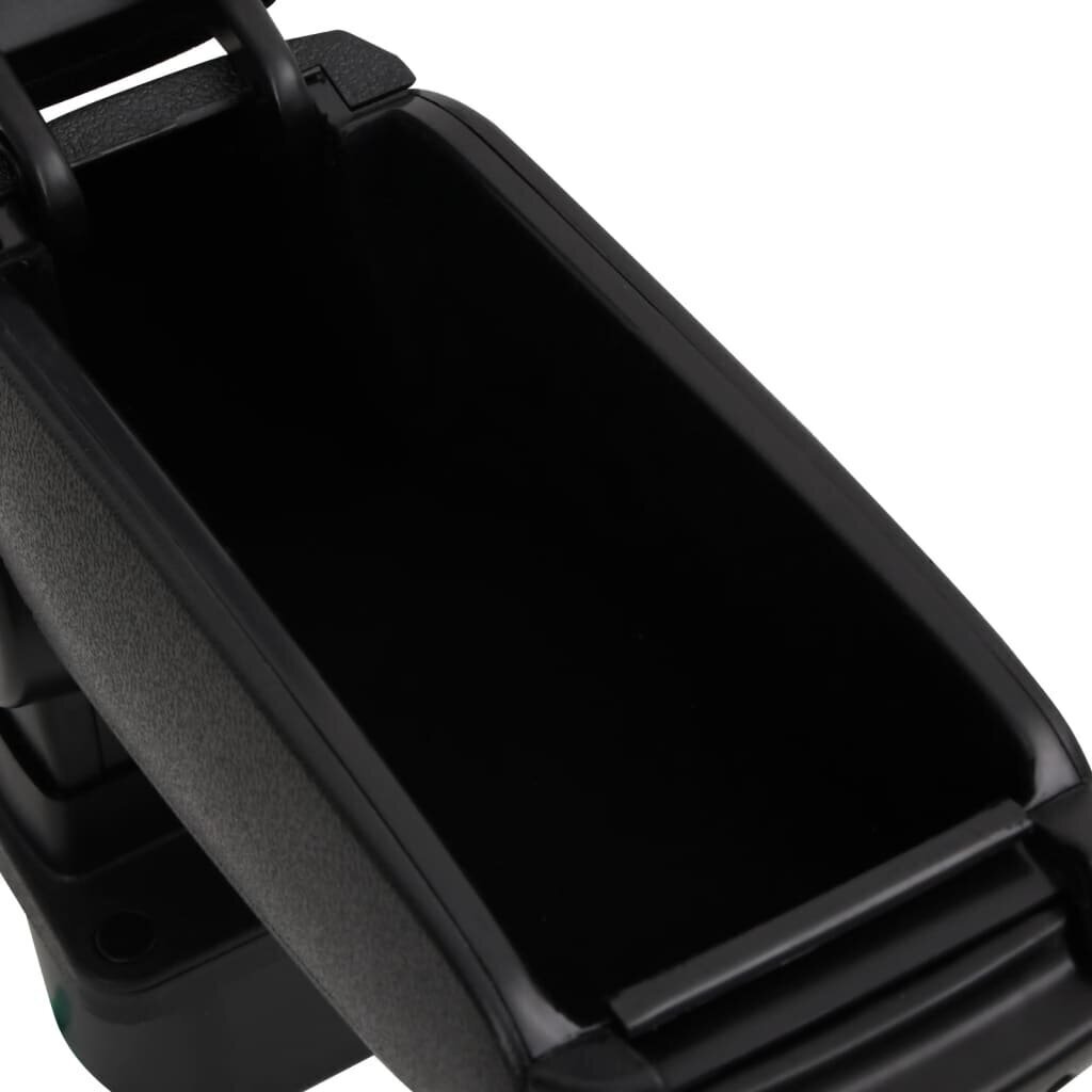 vidaXL auto käetugi, must, 12x31x(29,5-47) cm, ABS hind ja info | Käetoed | kaup24.ee