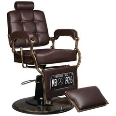 Профессиональное барберское кресло для парикмахерских и салонов красоты GABBIANO BOSS BROWN цена и информация | Мебель для салонов красоты | kaup24.ee