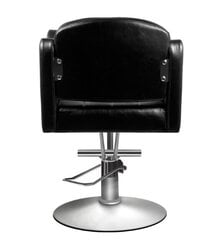 Профессиональное парикмахерское кресло HAIR SYSTEM 0-90, черное с брошью цена и информация | Мебель для салонов красоты | kaup24.ee