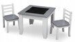 Komplektis 2 tooli ja laud, Delta Children, hall цена и информация | Laste lauad ja toolid | kaup24.ee