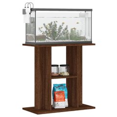 vidaXL akvaariumi alus, pruun tamm, 60 x 30 x 60 cm, tehispuit hind ja info | Akvaariumid ja seadmed | kaup24.ee