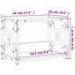 vidaXL printerialus, 2 tasandit, pruun, 44x26x31,5 cm hind ja info | Riiulid | kaup24.ee
