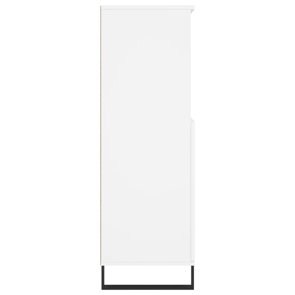 vidaXL kõrge kapp, valge, 60 x 36 x 110 cm hind ja info | Kummutid | kaup24.ee