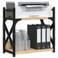 vidaXL printerialus, 2 tasandit Sonoma tamm 40x20x40 cm tehispuit hind ja info | Riiulid | kaup24.ee